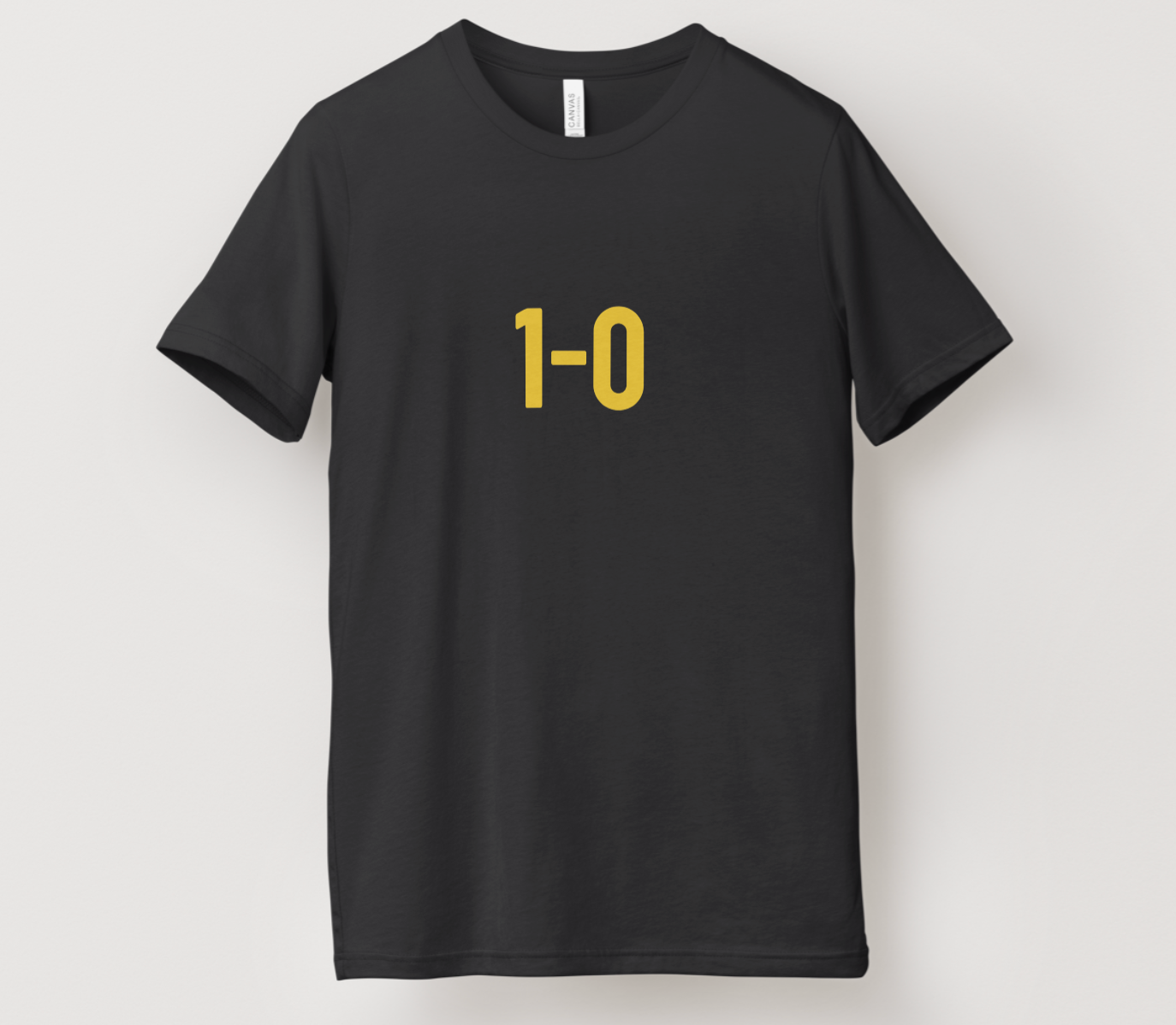 Desert Dawgs Performance T-Shirt – 1-0 Gold Front & Golden Dawgs Logo Back | Moisture-Wicking | Black | Youth & Adult Sizes