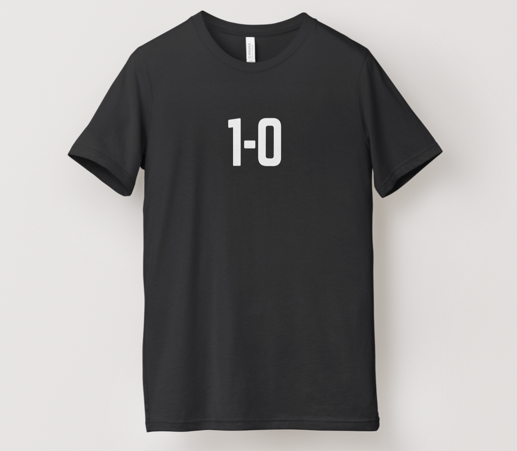 10U Texans Performance T-Shirt – 1-0 Mentality Front | Championship Black Edition | Moisture-Wicking | Youth Sizes